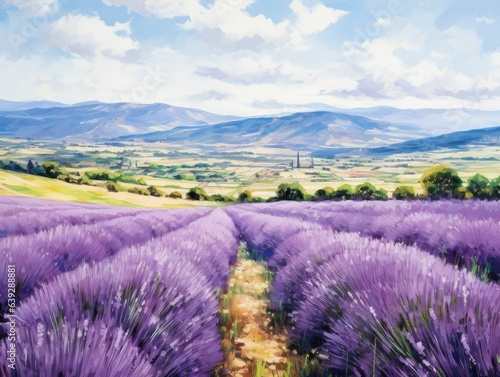 Spanish Lavender Field Bliss