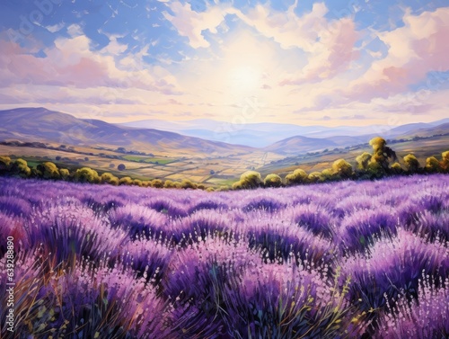 Spanish Lavender Field Bliss