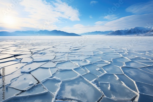 Frozen Lake Baikal Expanse