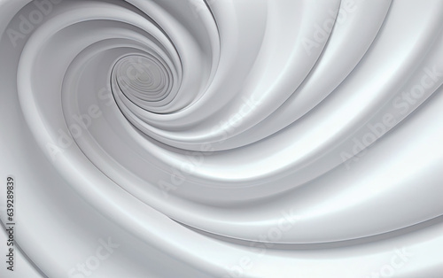 White swirls with a futuristic design, showcasing abstract planar art © Sachin