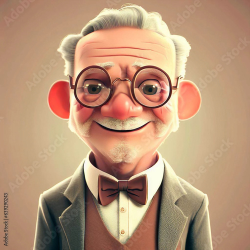old man with glasses