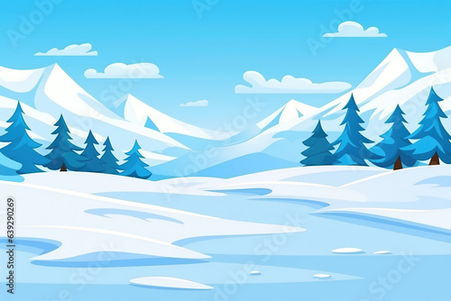 Winter Wonderland for Christmas background © arhendrix