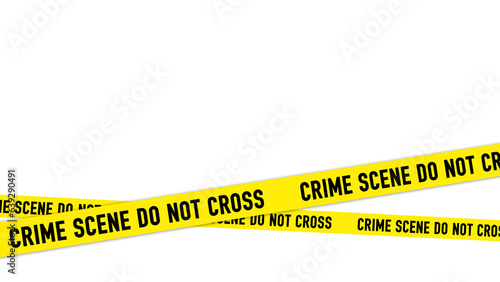 Crime scene do not cross 3D Design Element News Tape Line