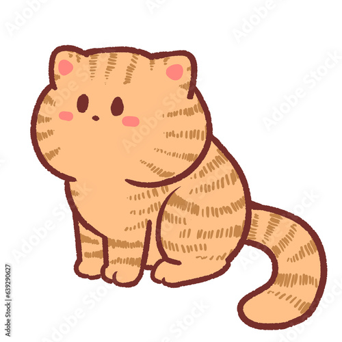 Ginger cat looking at sky