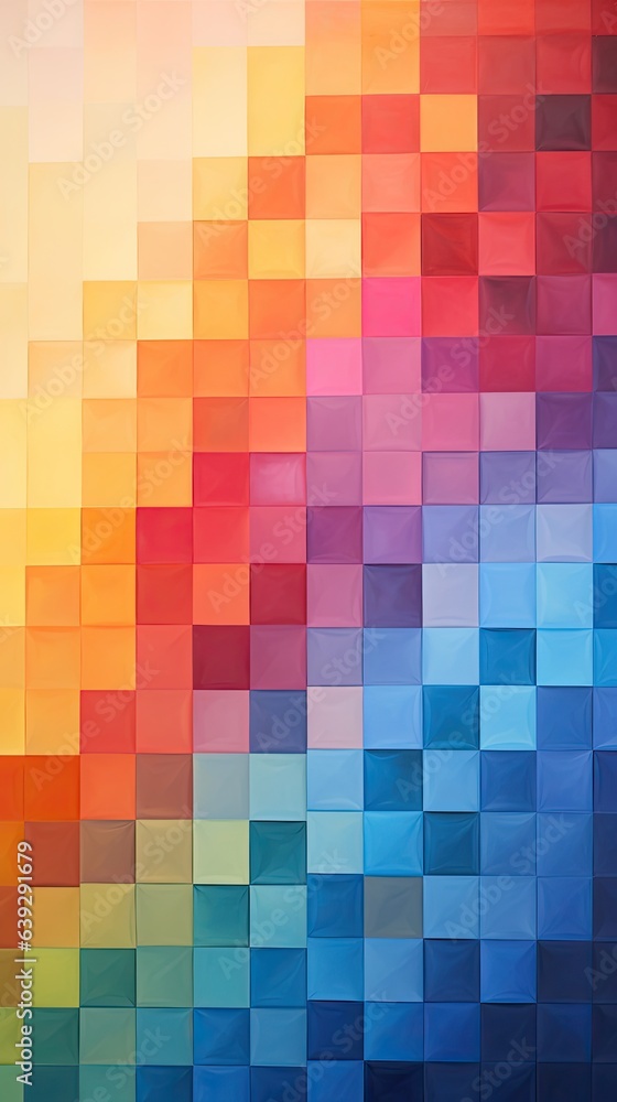 Abstract geometric art created using oil colors on canvas. Generative AI Abstract geometric art created using oil colors on canvas. Generative AI