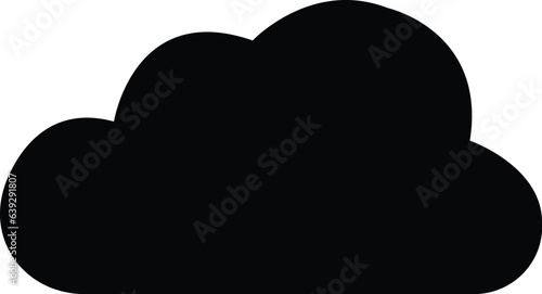 black Cloud icon in trendy flat style isolated on white background. Cloud web icon. Cloud symbol for your web site design, logo, app, UI. Cloud shapes design . Data technology icon .