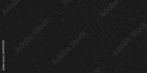 Night sky image. Dust overlay textured. Grain noise particles. Snow effects pack. Rusted black background. Vector illustration