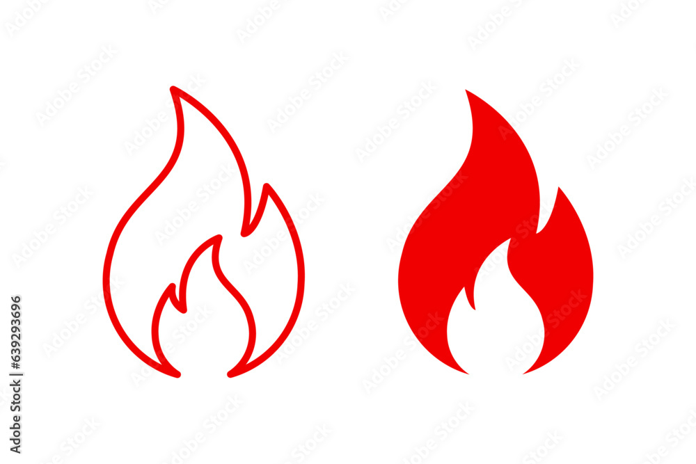Fire icon set Fire icon set