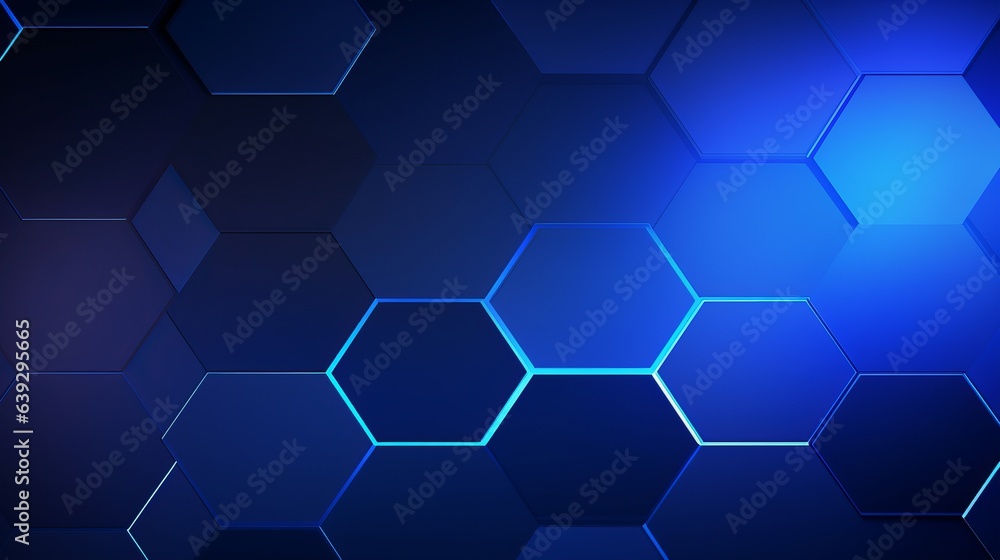 Geometric abstract background with hexagonal elements. Generative AI Geometric abstract background with hexagonal elements. Generative AI