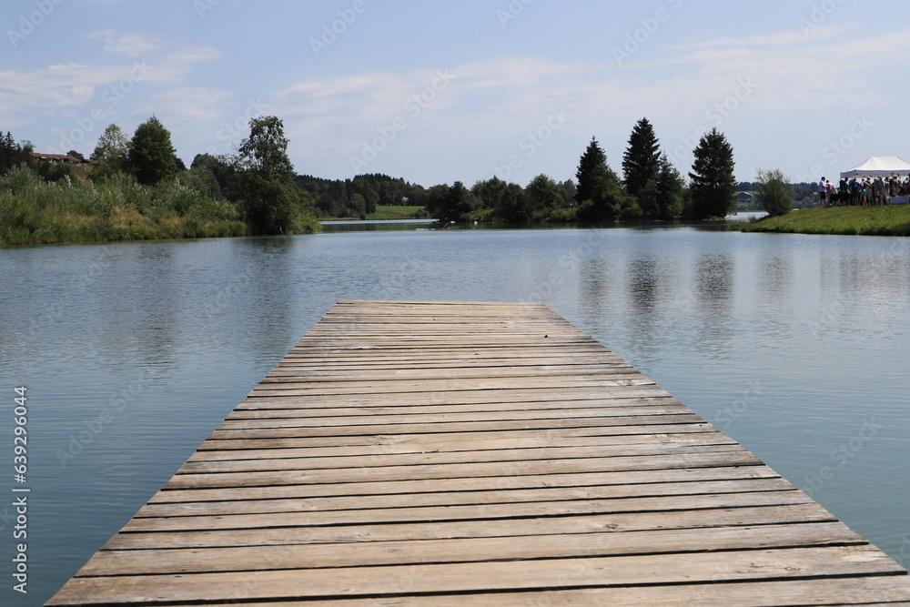 wooden pier on the water wooden pier on the water