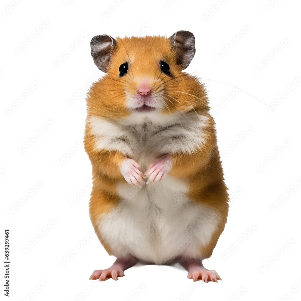 Hamster en transparence, sans background