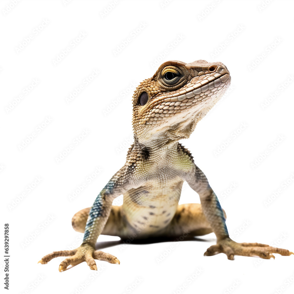 Obraz premium Lézard en transparence, sans background