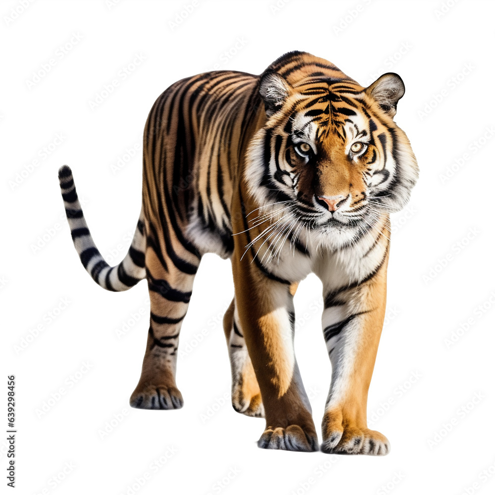 Tigre en transparence, sans background