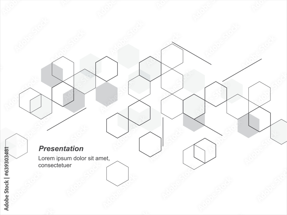 Presentation layout white abstract background template design.