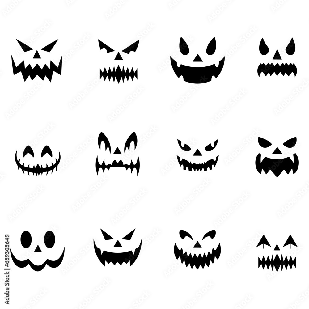 Cheerful Hand-Drawn Cute Jack o' Lantern Faces: Isolated Big Halloween Set for Kids' Seasonal Print, Pumpkin Carving, Autumn Holiday, Party Decoration, and Decor - Transparent Background, PNG Cheerful Hand-Drawn Cute Jack o' Lantern Faces: Isolated Big Halloween Set for Kids' Seasonal Print, Pumpkin Carving, Autumn Holiday, Party Decoration, and Decor - Transparent Background, PNG