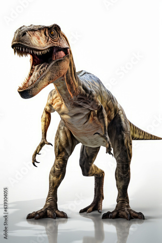 Tyransaurus dinosaur with its mouth open and it s mouth wide open.