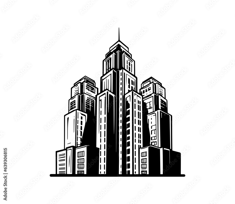 Vector isometric hospital ,office building,hotel,skyscreaper,apartament,market.
