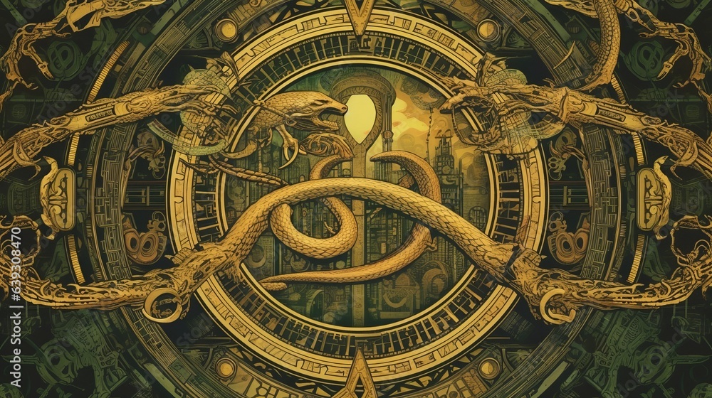 golden snake symbol