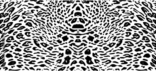 A dashing leopard back print pattern. Leopard abstract irregular circle motif for clothing and fashion design