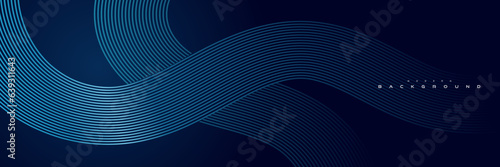 abstract dark background with glowing wavy lines