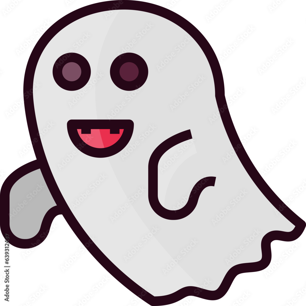 Ghost. Filled outline icon design