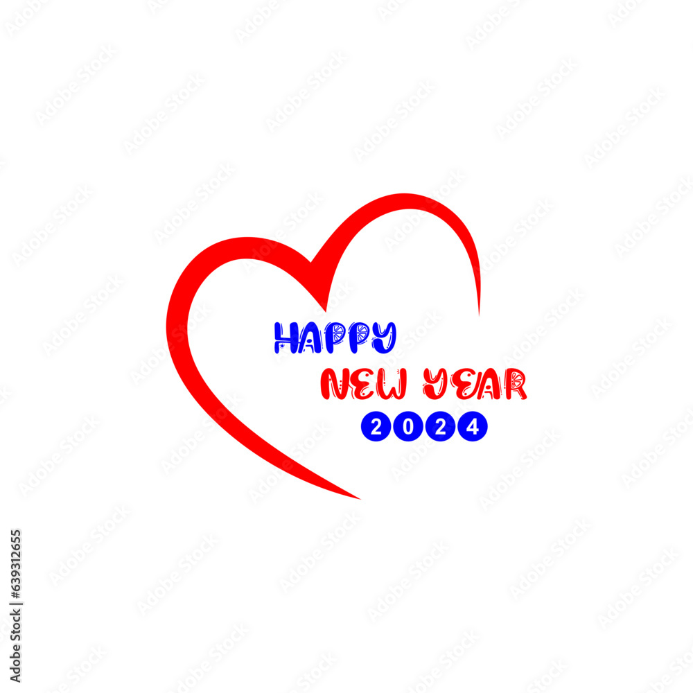 Happy new year typography signs. Vector Lettering Compositions collection. Set of Holiday design for greeting card.Happy newyear letters banner, vector art and illustration. can use for, landing page,