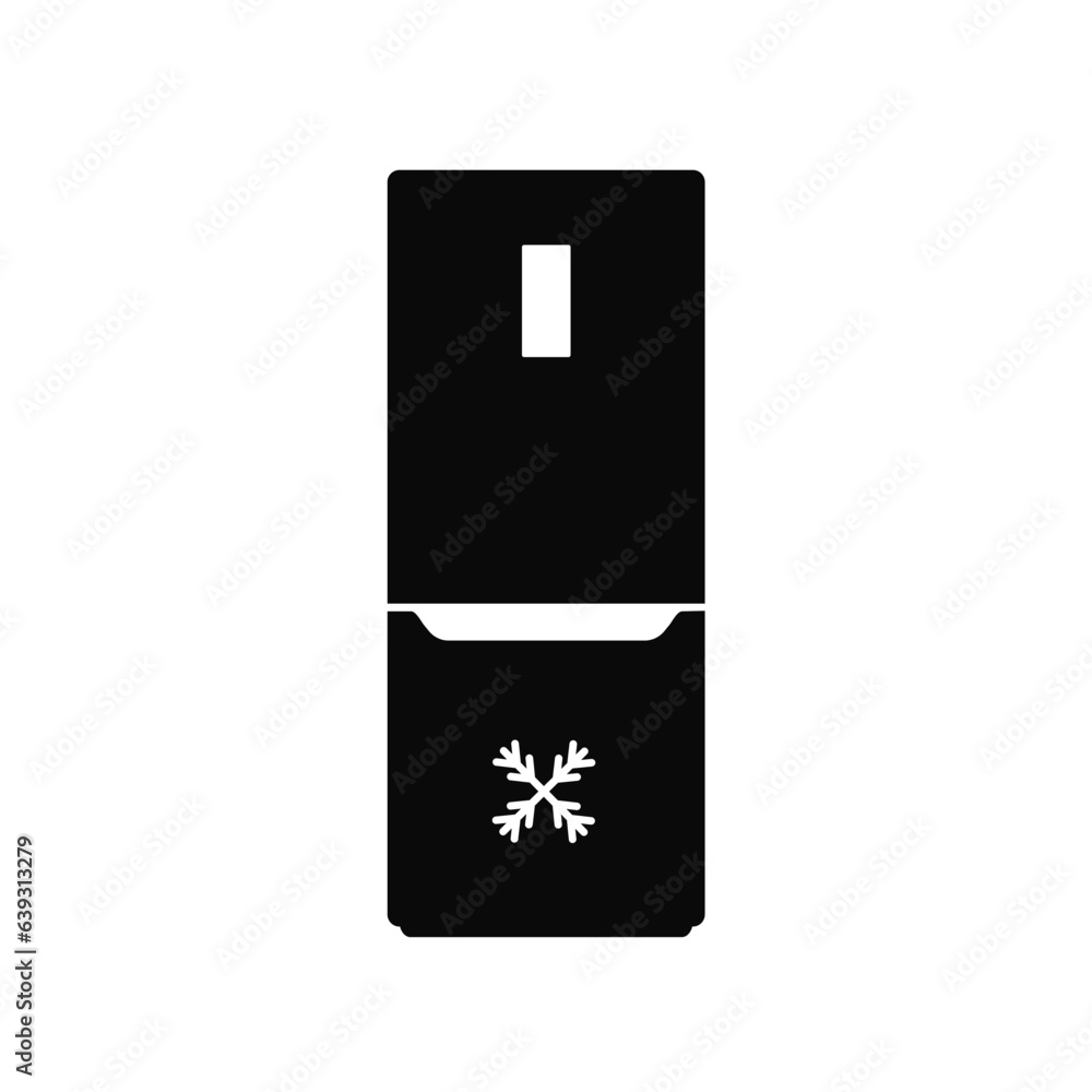 Fridge vector icon isolated on white background Fridge vector icon isolated on white background