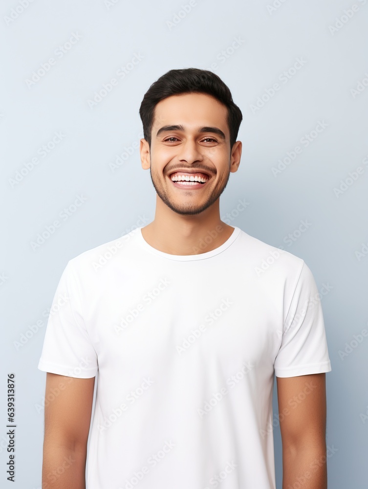 Attractive young man wearing casual clothes, generative ai