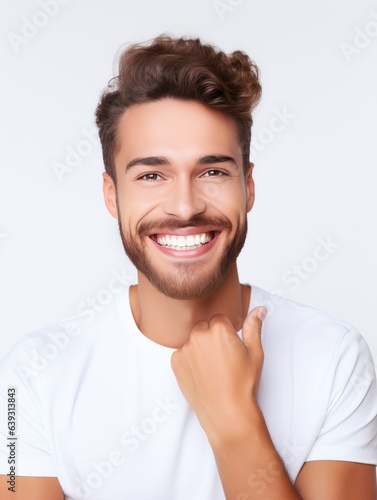 Attractive young man wearin...