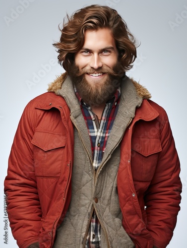 Attractive young man wearin...