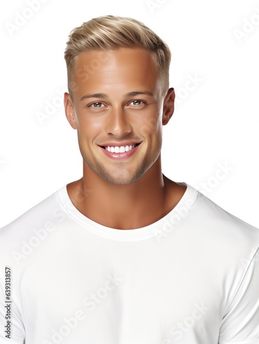 Attractive young man wearin...