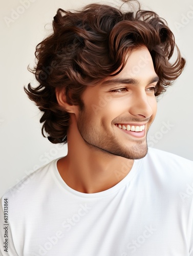 Attractive young man wearin...
