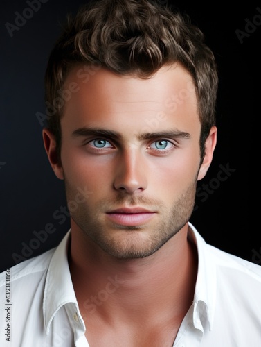 Attractive young man wearin...