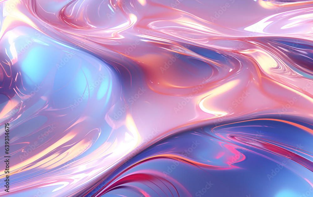 Abstract liquid pink background. Gradient holographic wallpaper with glare. Abstract liquid pink background. Gradient holographic wallpaper with glare.