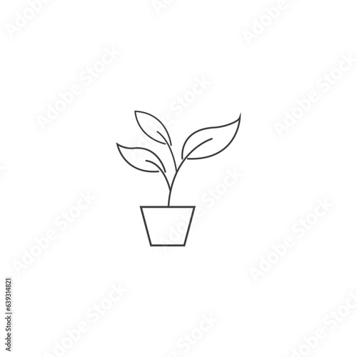 Leaves icon vector set isolated on white background. Various shapes of green leaves of trees and plants