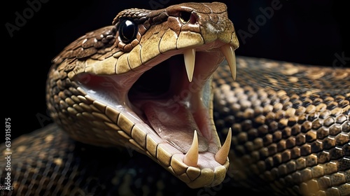 Intriguing Snake Image. Unveil the Power of an Angry Serpent's Hiss in Stunning Detail