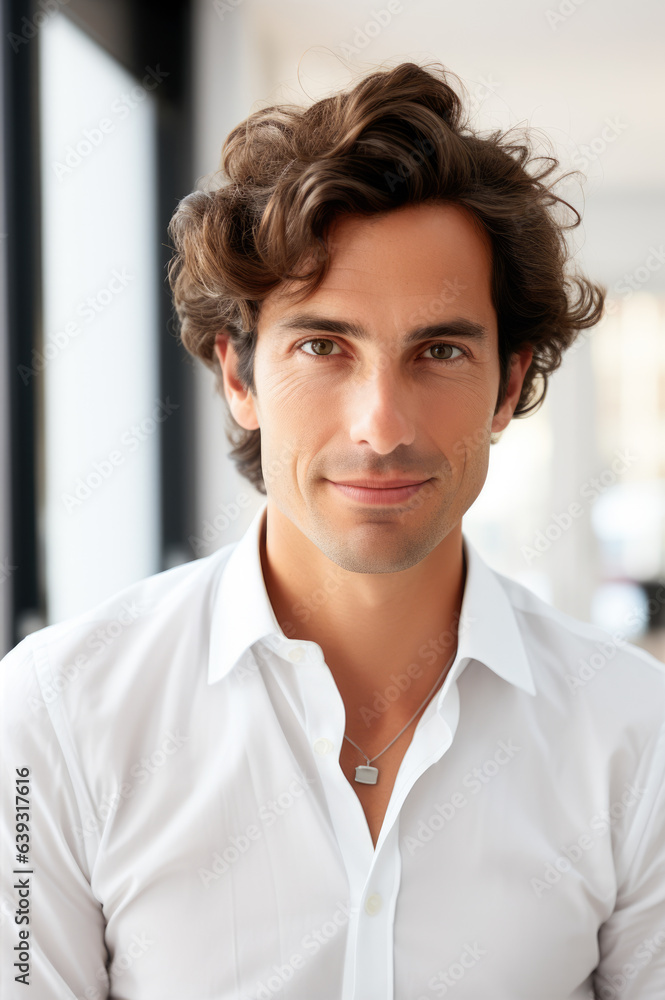 Young businessman, a successful positive manager portrait Young businessman, a successful positive manager portrait