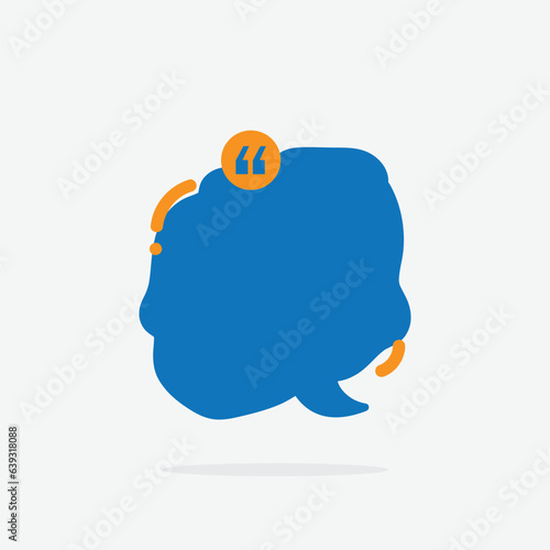 Quotes frame. Quote remark, mention quotation frame and callout text template. Talk remark quotation frame, citation memo or dialog box bubble. Isolated vector symbols