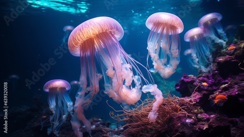jellyfish in sea © Nica