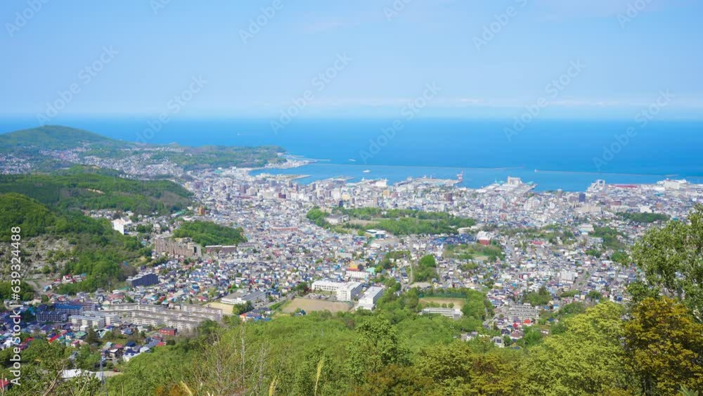 小樽天狗山から見た小樽の風景動画 小樽天狗山から見た小樽の風景動画