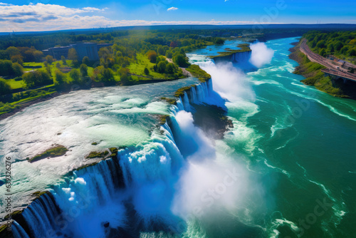 Captivating Aerial Perspective of Niagara s Beauty