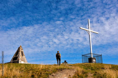 the peak of monte antola genoa italy photo