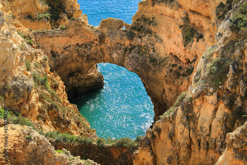 Natural features  cliffs and limestone formations of Ponta da Piedade