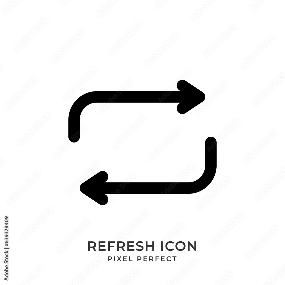 Refresh icon with style line. User interface icon. Vector illustration. Refresh icon with style line. User interface icon. Vector illustration.