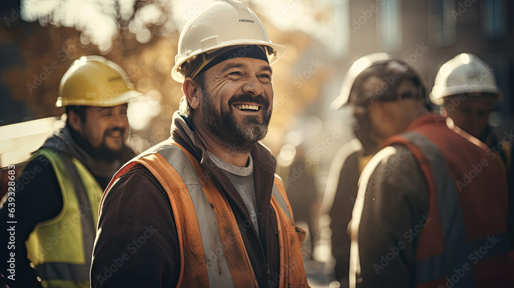 Building Together: Happy Construction Team at Work Building Together: Happy Construction Team at Work