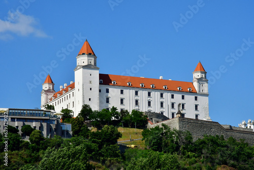 Bratislava, Slovakia - june 25 2023 : city view from the Danube