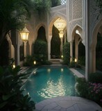 Garden of Serenity - An Enchanting Oasis of Islamic Beauty