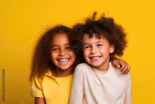 Radiant Multicultural Children Spreading Happiness