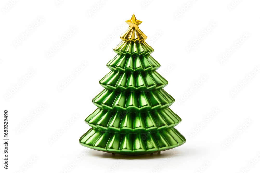 Holiday Elegance: Isolated Pine Tree Holiday Elegance: Isolated Pine Tree