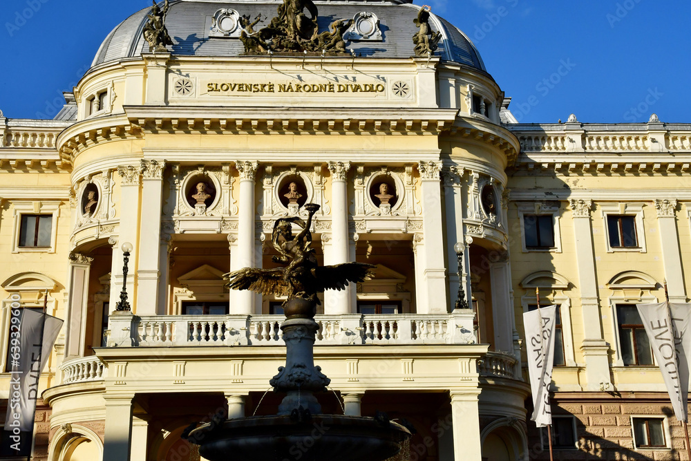 Bratislava, Slovakia - june 25 2023 : picturesque city centre